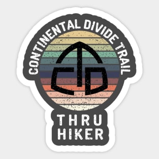 Continental Divide Trail Thru Hiker Sunset Sticker